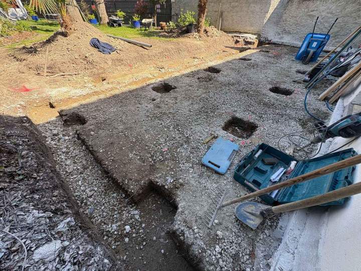 Terrassement pour construction Josselin